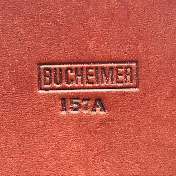 Bucheimer Leather Ammo Belt Pouch Holder Hunting Storage Case #157 A - Picture 3 of 6
